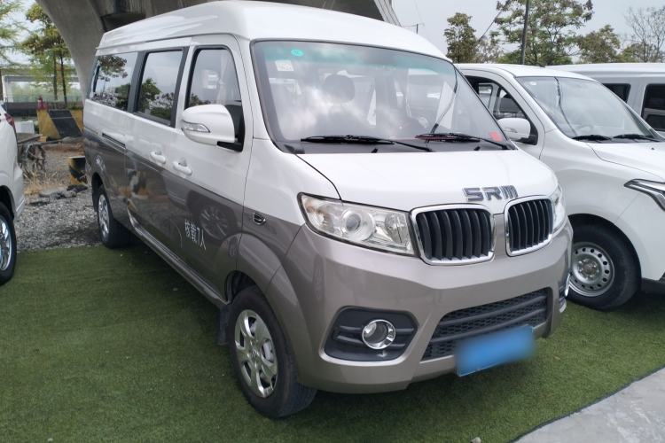 Used Jinbei New Hiace X30L CNG 2021 1.5L Natural Gas Wealth Single-Steaming Air-Conditioned Bus SWCC15M Front Right 45 Deg