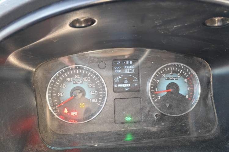 Used Jinbei New Hiace X30L CNG 2021 1.5L Natural Gas Wealth Single-Steaming Air-Conditioned Bus SWCC15M Odometer Close Up