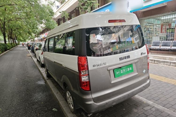 Used Jinbei New Hiace X30L CNG 2021 1.5L Natural Gas Wealth Single-Steaming Air-Conditioned Bus SWCC15M Rear Left 45 Deg
