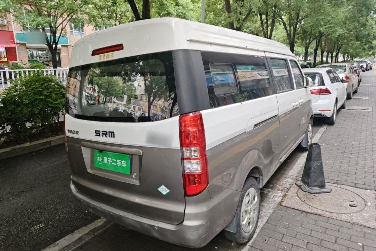 Used Jinbei New Hiace X30L CNG 2021 1.5L Natural Gas Wealth Single-Steaming Air-Conditioned Bus SWCC15M Rear Right 45 Deg