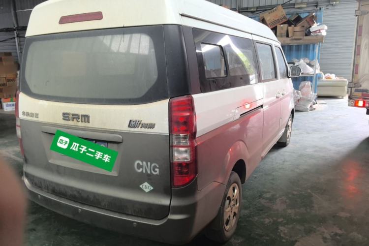 Used Jinbei New Hiace X30L CNG 2021 1.5L Natural Gas Wealth Single-Steaming Air-Conditioned Bus SWCC15M Rear Right 45 Deg