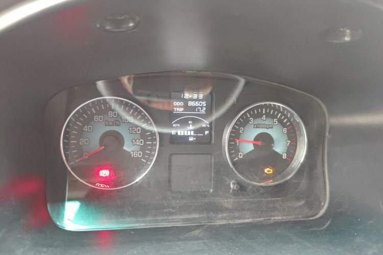 Used Jinbei New Hiace X30L CNG  Odometer Close Up