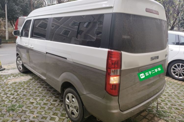 Used Jinbei New Hiace X30L CNG 2023 100L CNG Wealth Edition Bus 6/7-Seater Central Air-Conditioned Model SWCC15M Rear Left 45 Deg