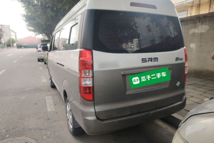 Used Jinbei New Hiace X30L CNG 2023 100L CNG Wealth Edition Bus 6/7-Seater Central Air-Conditioned Model SWCC15M Rear Left 45 Deg