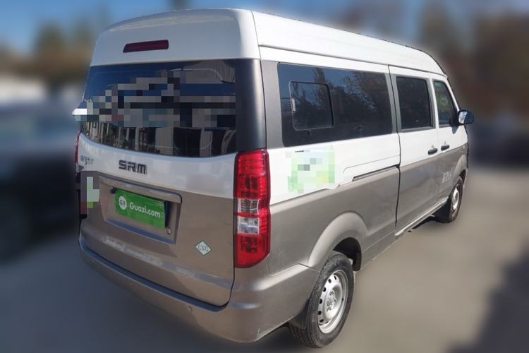 Used Jinbei New Hiace X30L CNG 2023 70L CNG Wealth Edition 6/7-seater Bus Non-Air-Conditioned Model SWCC15M Rear Right 45 Deg