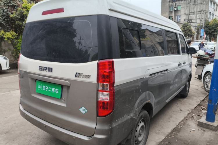 Used Jinbei New Hiace X30L CNG 2023 70L CNG Wealth Edition 6/7-seater Bus Non-Air-Conditioned Model SWCC15M Rear Right 45 Deg