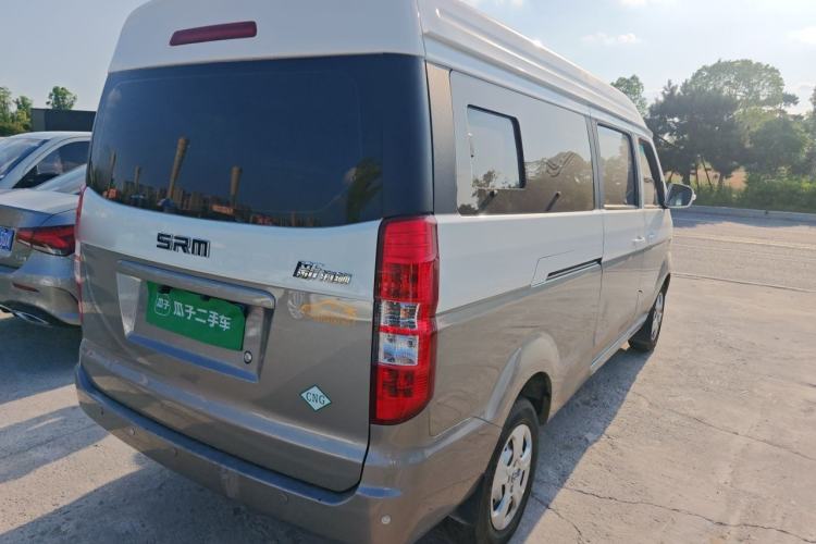 Used Jinbei New Hiace X30L CNG 2023 100L CNG Wealth Edition Bus 6/7-Seater Central Air-Conditioned Model SWCC15M Rear Right 45 Deg