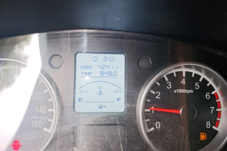 Used Jinbei T3  Odometer Close Up