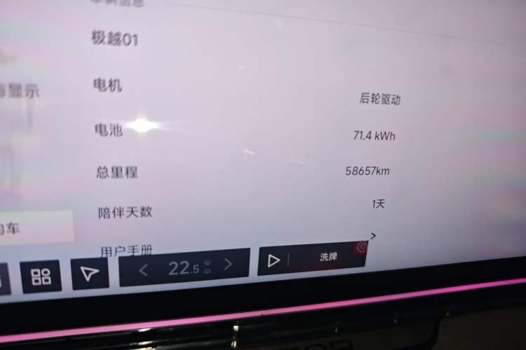 Used Jiyue 01 2024 Max Odometer Close Up