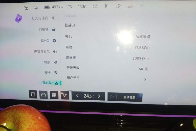 Used Jiyue 01 2024 Max Odometer Close Up