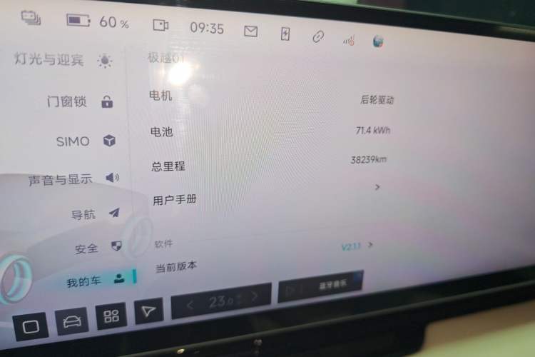 Used Jiyue 01 2024 Max Odometer Close Up