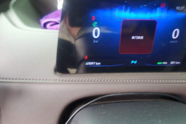 Used JMC E Fushun 2025 Model, Open Window Version, 53.58 kWh, Mid-axle, Low-roof Odometer Close Up