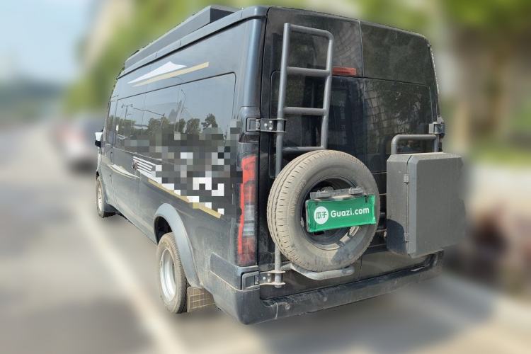 Used JMC Fushun 2023 2.0T Automatic Diesel Long-Wheelbase Mid-Roof Business Van with Rear Dual Tires 6–9 Seats Rear Left 45 Deg