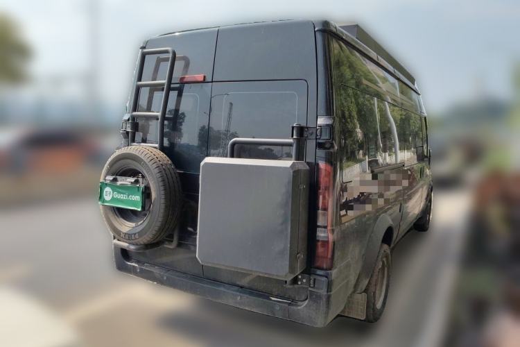 Used JMC Fushun 2023 2.0T Automatic Diesel Long-Wheelbase Mid-Roof Business Van with Rear Dual Tires 6–9 Seats Rear Right 45 Deg