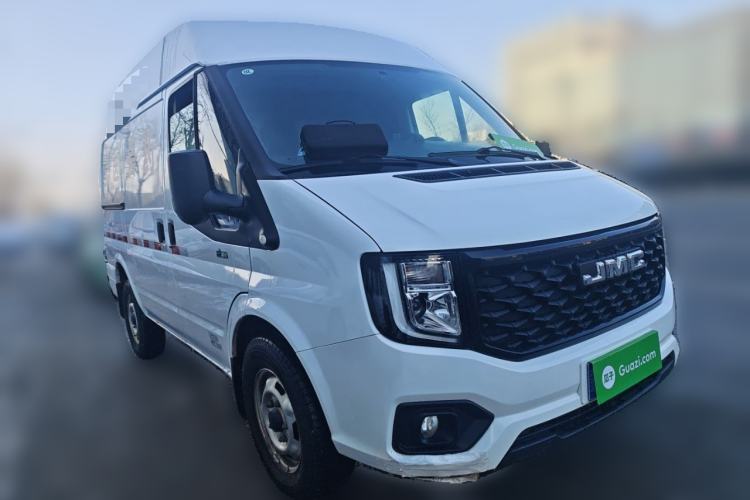Used JMC Fushun 2023 2.0T Manual Short-Wheelbase Mid-Roof Commercial Van Transporter 2/3 Seats Front Right 45 Deg