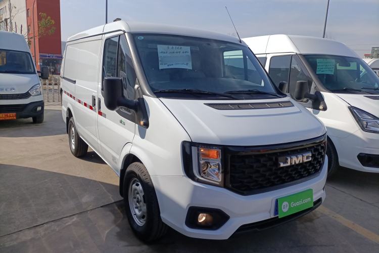 Used JMC Fushun 2023 2.0T Manual Short-Wheelbase Low-Roof Commercial Van 2/3 Seats with Lift-Up Tailgate Front Right 45 Deg