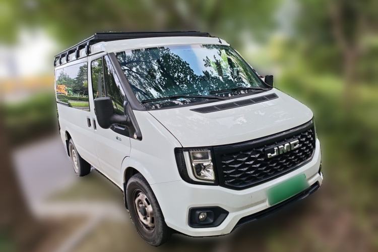 Used JMC Fushun 2023 2.0T Manual Short-Wheelbase Low-Roof Commercial Multi-Purpose Passenger Vehicle 6 Seats with Dual-Opening Tailgate Front Right 45 Deg