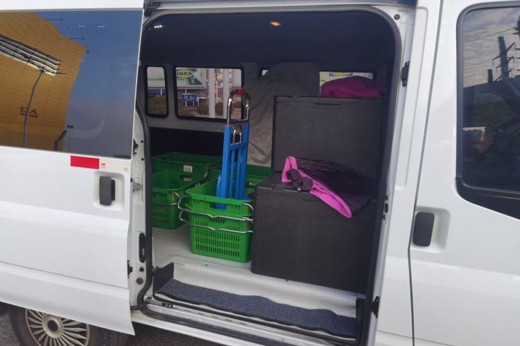 Used JMC Fushun 2023 2.0T Manual Short-Wheelbase Low-Roof Commercial Van 2/3 Seats with Lift-Up Tailgate Left Rear Seat