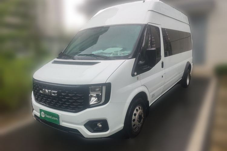 Used JMC Fushun 2023 2.0T Manual Diesel Long-Wheelbase High-Roof Business Van with Dual Rear Tires 6–9 Seats Guazi used car, China used car export, Used car for sale, Used cars, Cheapest cars for sale