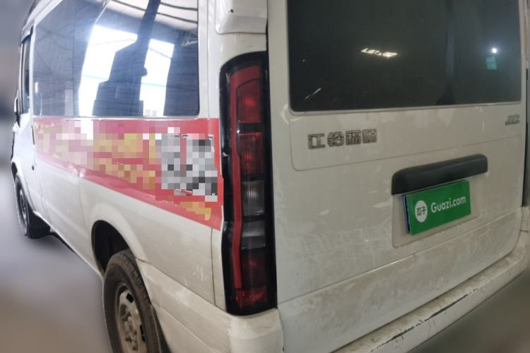 Used JMC Fushun 2023 2.0T Manual Short-Wheelbase Low-Roof Commercial Van 2/3 Seats with Lift-Up Tailgate Rear Left 45 Deg
