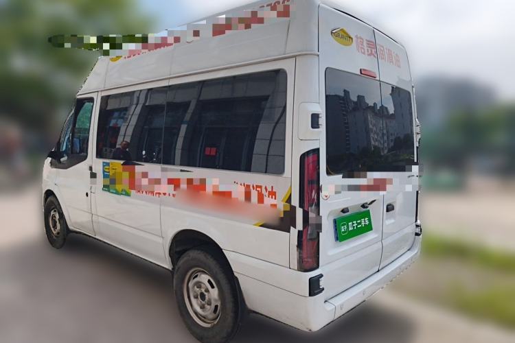 Used JMC Fushun 2023 2.0T Manual Short-Wheelbase Low-Roof Commercial Van 2/3 Seats with Dual-Swing Tailgate Rear Left 45 Deg