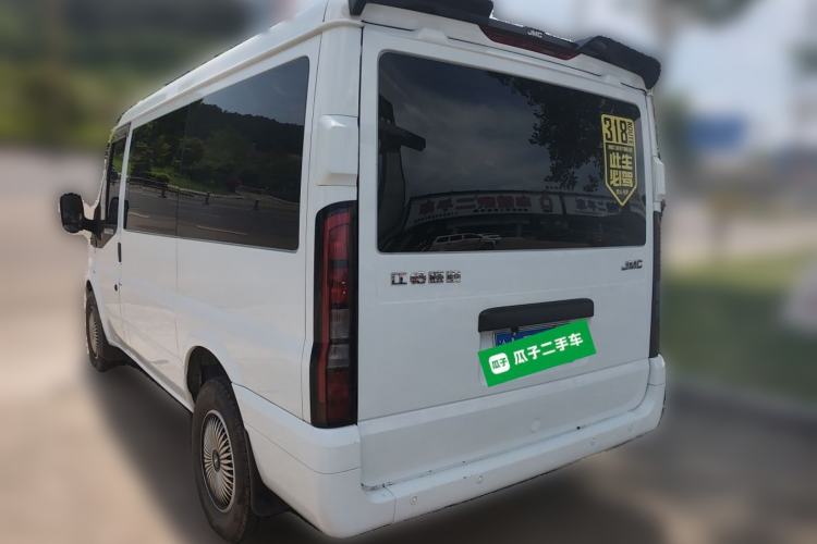 Used JMC Fushun 2023 2.0T Automatic Short-Wheelbase Low-Roof Commercial Van 2/3 Seats with Lift-Up Tailgate Rear Left 45 Deg