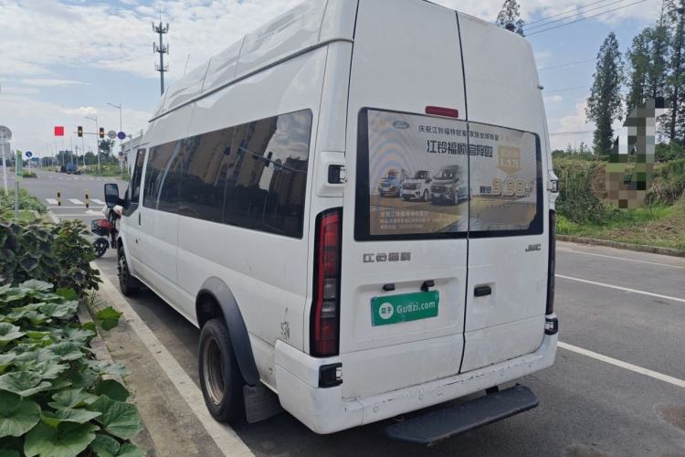 Used JMC Fushun 2023 2.0T Manual Diesel Long-Wheelbase High-Roof Business Van with Dual Rear Tires 6–9 Seats Rear Left 45 Deg