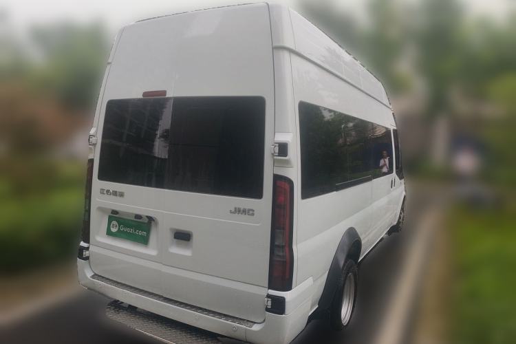 Used JMC Fushun 2023 2.0T Manual Diesel Long-Wheelbase High-Roof Business Van with Dual Rear Tires 6–9 Seats Rear Right 45 Deg