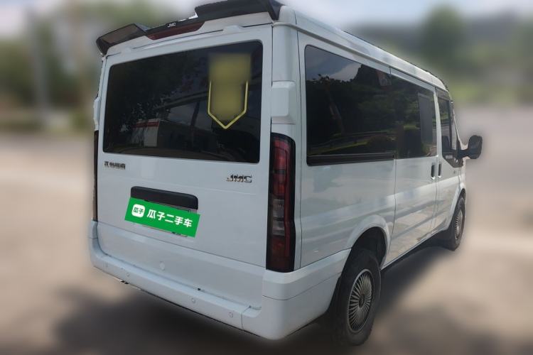 Used JMC Fushun 2023 2.0T Automatic Short-Wheelbase Low-Roof Commercial Van 2/3 Seats with Lift-Up Tailgate Rear Right 45 Deg
