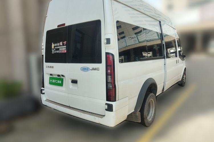Used JMC Fushun 2023 2.0T Manual Diesel Long-Wheelbase High-Roof Business Van with Dual Rear Tires 6–9 Seats Rear Right 45 Deg