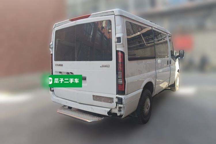 Used JMC Fushun 2023 2.0T Manual Short-Wheelbase Low-Roof Commercial Van 2/3 Seats with Dual-Swing Tailgate Rear Right 45 Deg
