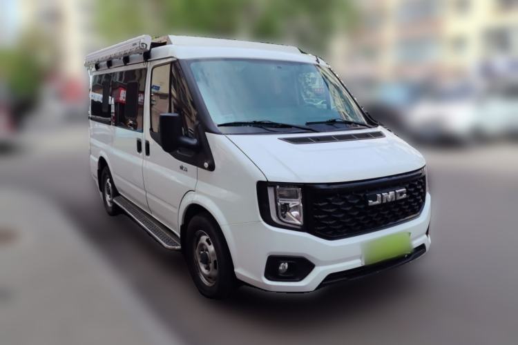 Used JMC Fushun 2024 2.0T Manual Diesel Short-Wheelbase Low-Roof Commercial Multi-Purpose Passenger Vehicle 5 Seats (Double-Swing Tailgate) Front Right 45 Deg