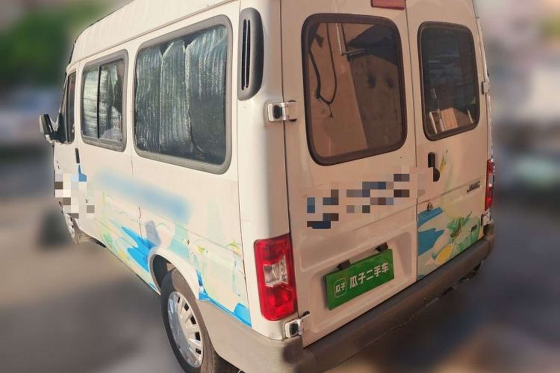 Used JMC Transit 2017 2.8T Commercial Version Short Wheelbase Mid-Roof 6/7/8-Seater JX493 Rear Left 45 Deg