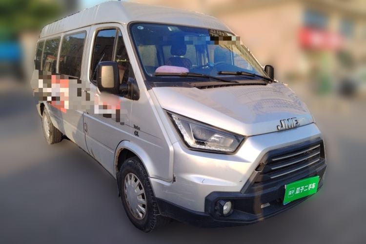 Used JMC Transit 2017 2.8T Commercial Version Long Wheelbase Mid-Roof 6/7/8-Seater JX493 Front Right 45 Deg