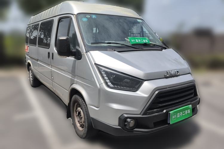 Used JMC Transit 2017 2.8T Commercial Version Long Wheelbase Mid-Roof 6/7/8-Seater JX493 Front Right 45 Deg