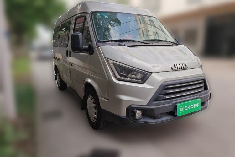 Used JMC Transit 2017 2.8T Commercial Version Short Wheelbase Mid-Roof 6/7/8-Seater JX493 Front Right 45 Deg