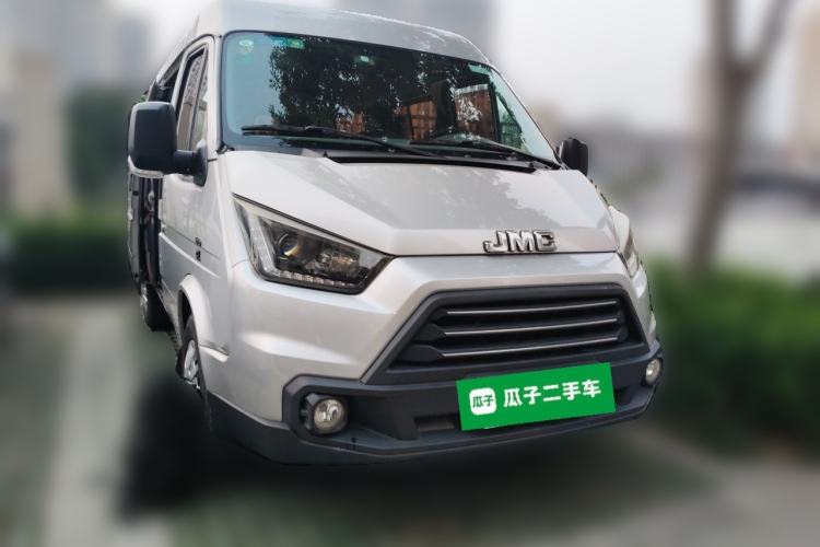 Used JMC Transit 2017 2.8T Commercial Version Short Wheelbase Mid-Roof 6/7/8-Seater JX493 Front Right 45 Deg