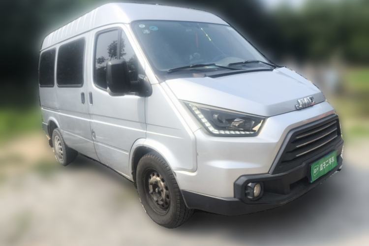 Used JMC Transit 2017 2.8T Commercial Version Short Wheelbase Mid-Roof 6/7/8-Seater JX493 Front Right 45 Deg