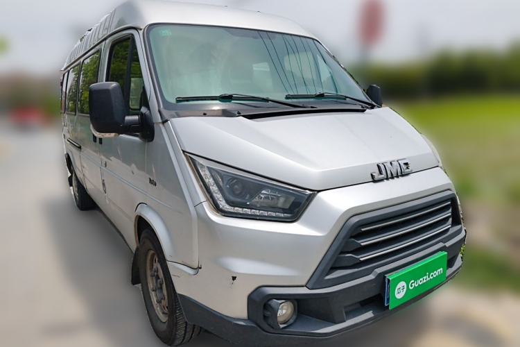 Used JMC Transit 2017 2.8T Commercial Version Long Wheelbase Mid-Roof 6/7/8-Seater JX493 Front Right 45 Deg