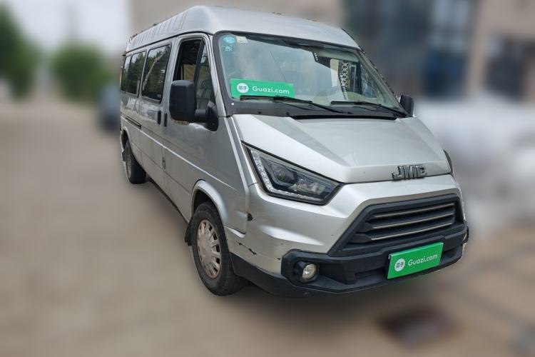 Used JMC Transit 2017 2.8T Commercial Version Long Wheelbase Mid-Roof 6/7/8-Seater JX493 Front Right 45 Deg