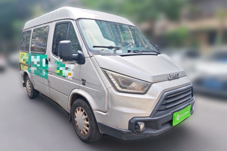Used JMC Transit 2017 2.8T Commercial Version Short Wheelbase Mid-Roof 6/7/8-Seater JX493 Front Right 45 Deg