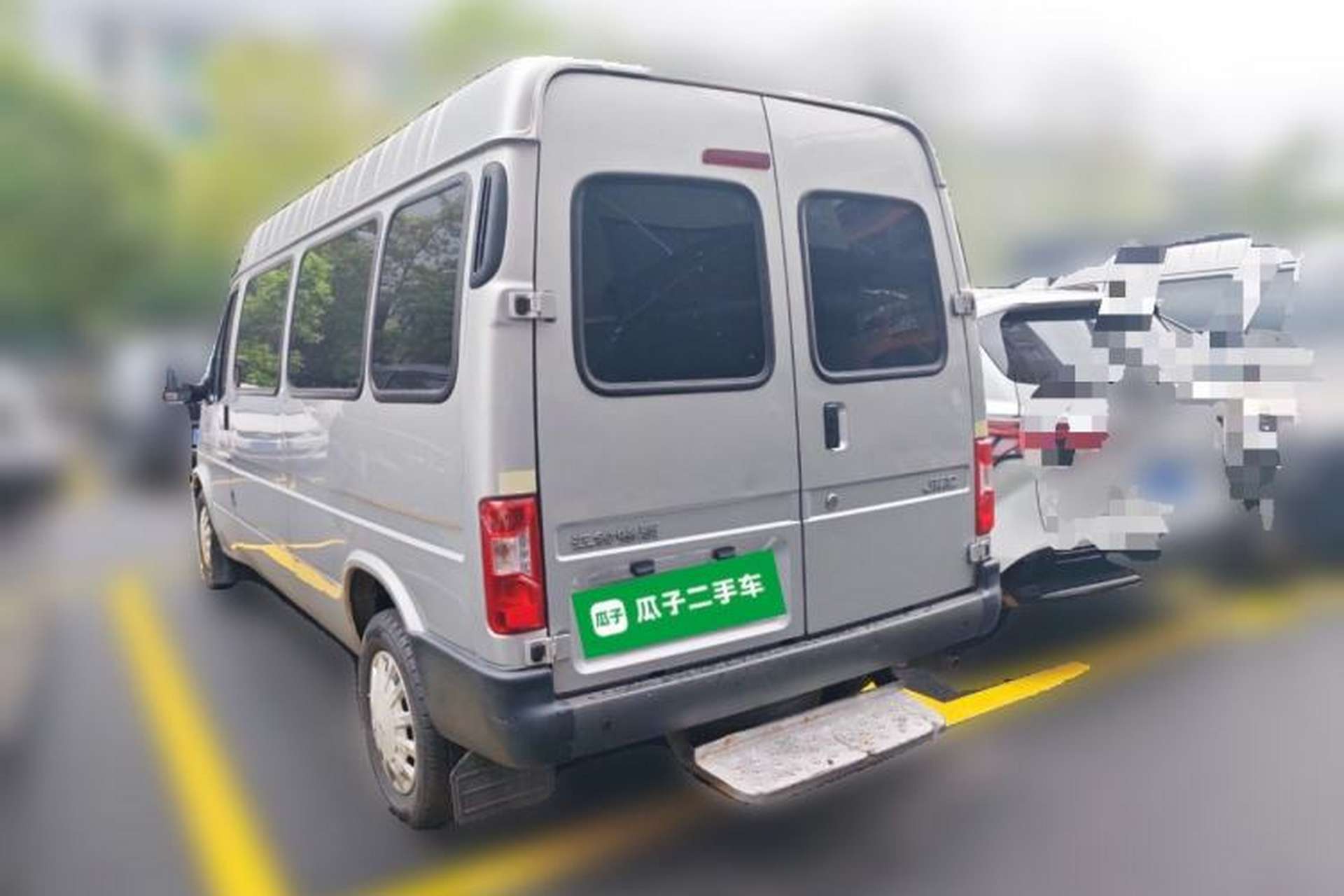 Used JMC Transit 2017 2.8T Commercial Version Long Wheelbase Mid-Roof 6/7/8-Seater JX493 Rear Left 45 Deg
