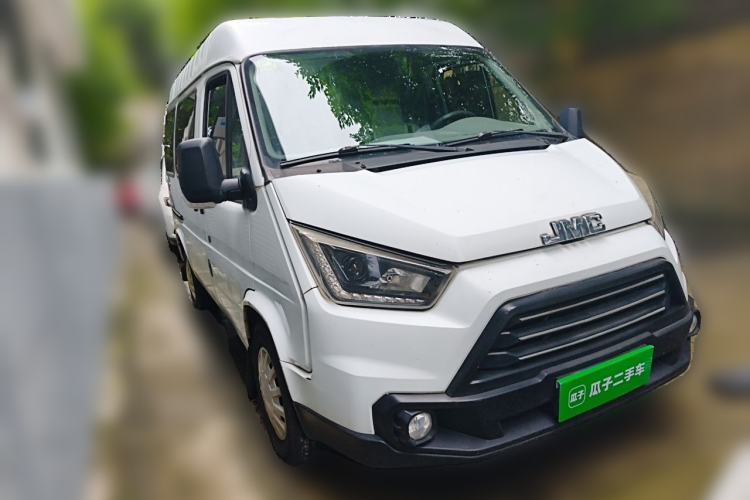 Used JMC Transit 2017 2.8T Commercial Version Short Wheelbase Mid-Roof 6/7/8-Seater JX493 Front Right 45 Deg