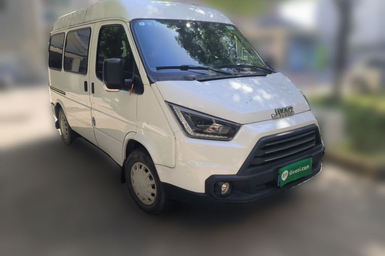 Used JMC Transit 2017 2.8T Commercial Version Short Wheelbase Mid-Roof 6/7/8-Seater JX493 Front Right 45 Deg