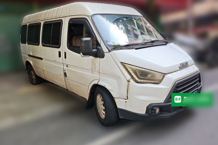 Used JMC Transit 2017 2.8T Commercial Version Long Wheelbase Mid-Roof 6/7/8-Seater JX493 Front Right 45 Deg