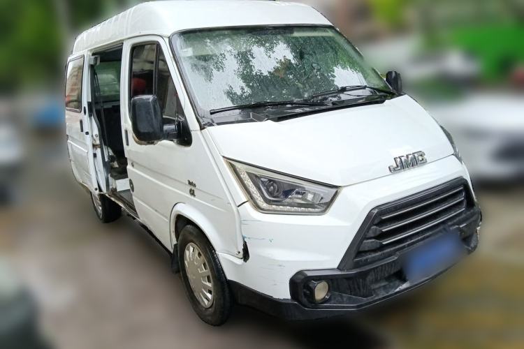 Used JMC Transit 2017 2.8T Commercial Version Short Wheelbase Mid-Roof 6/7/8-Seater JX493 Front Right 45 Deg