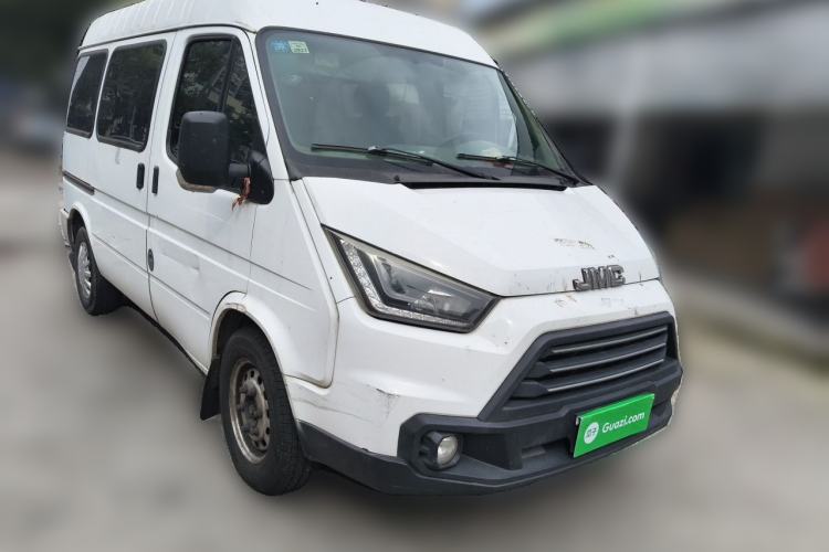 Used JMC Transit 2017 2.8T Commercial Version Short Wheelbase Mid-Roof 6/7/8-Seater JX493 Front Right 45 Deg