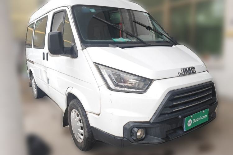 Used JMC Transit 2017 2.8T Commercial Version Short Wheelbase Mid-Roof 6/7/8-Seater JX493 Front Right 45 Deg