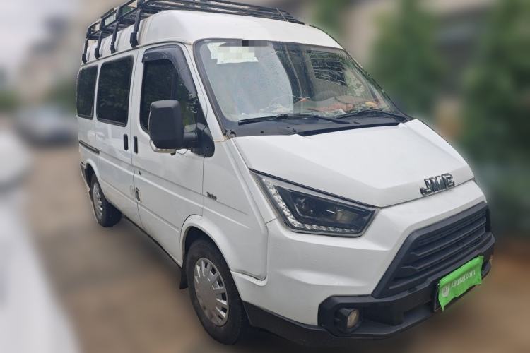 Used JMC Transit 2017 2.8T Commercial Version Short Wheelbase Mid-Roof 6/7/8-Seater JX493 Front Right 45 Deg