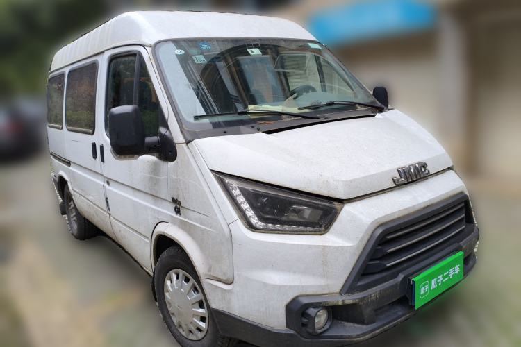 Used JMC Transit 2017 2.8T Commercial Version Short Wheelbase Mid-Roof 6/7/8-Seater JX493 Front Right 45 Deg